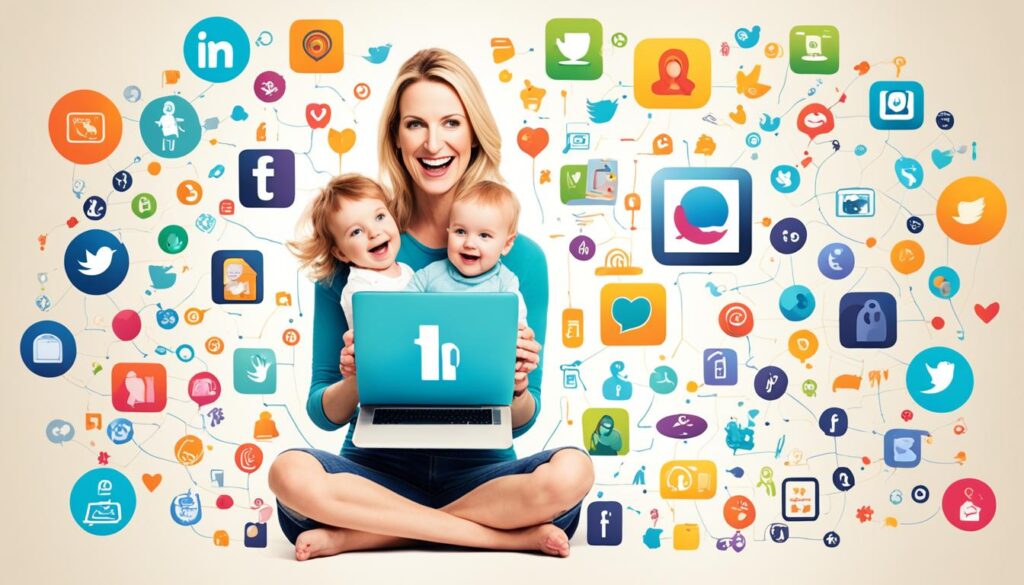 redes sociais maternidade