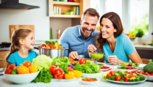 Alimentação saudável para família
