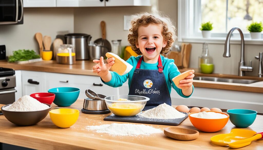equipamentos para cozinhar com crianças